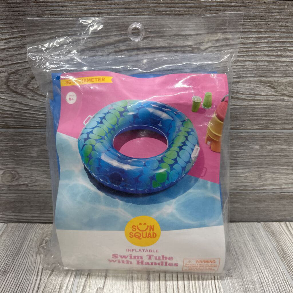 NEW Swim Tube W/ Handles Circles