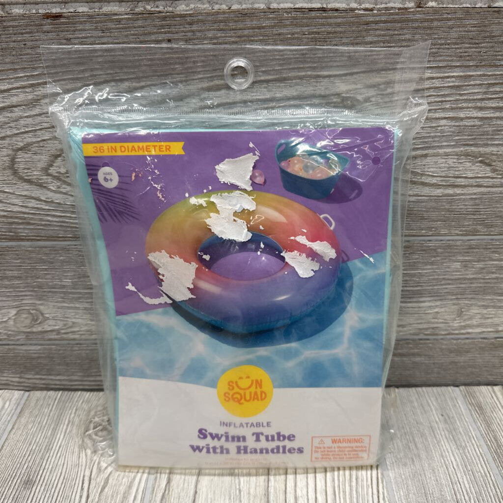 NEW Swim Tube W/ Handles Ombre