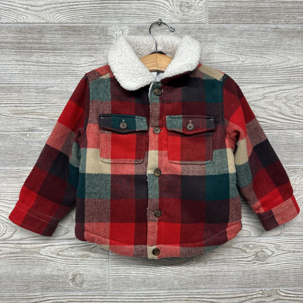 Lined Plaid Flannel Shacket 3t