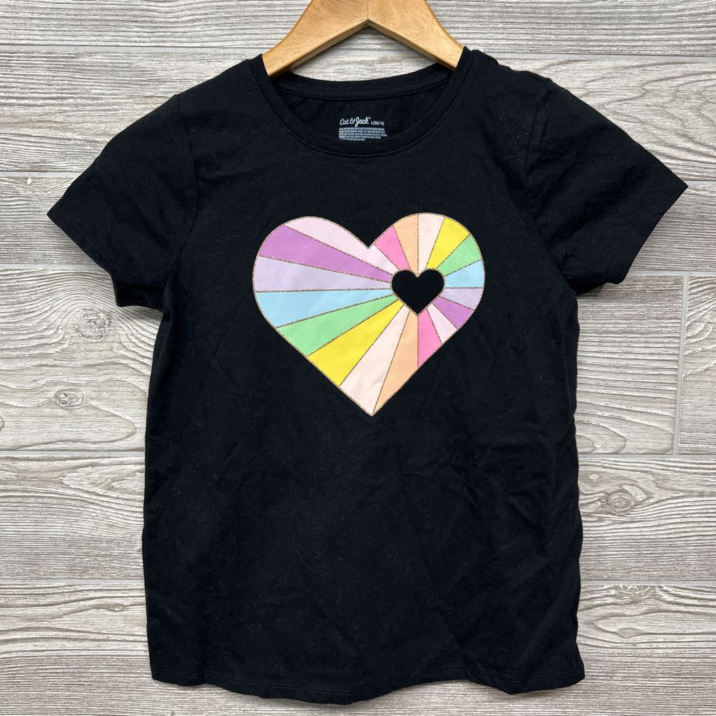 NEW Shirt Heart Glitter 10-12