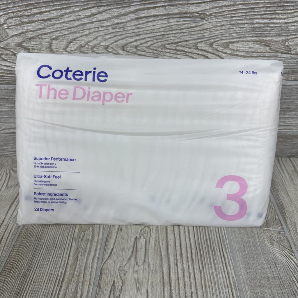 NEW 28 Pk Hypoallergenic Diapers