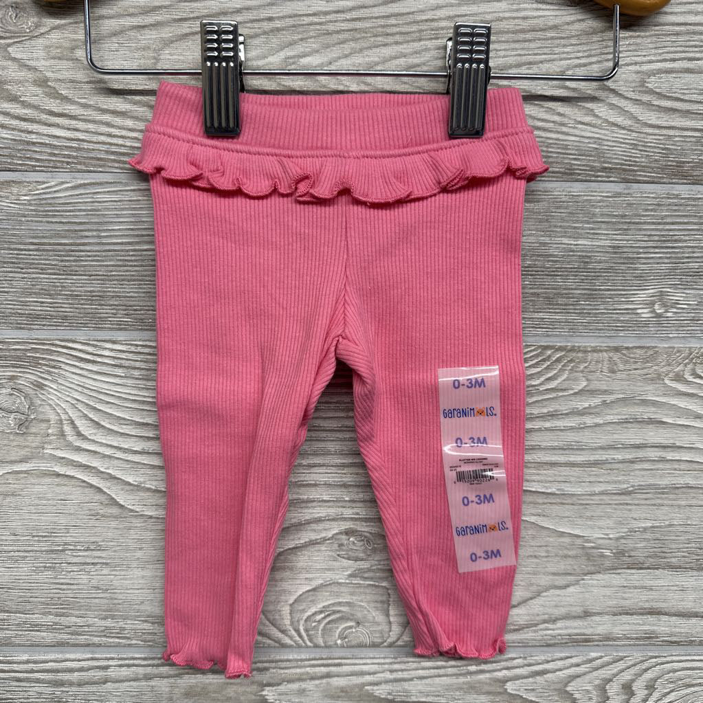 NEW Ribbed Leggings Ruffle 0-3m