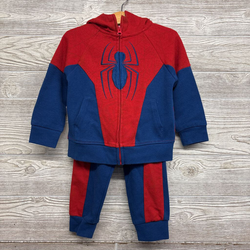 Full Zip Hoodie & Sweatpants Spider Man 2t