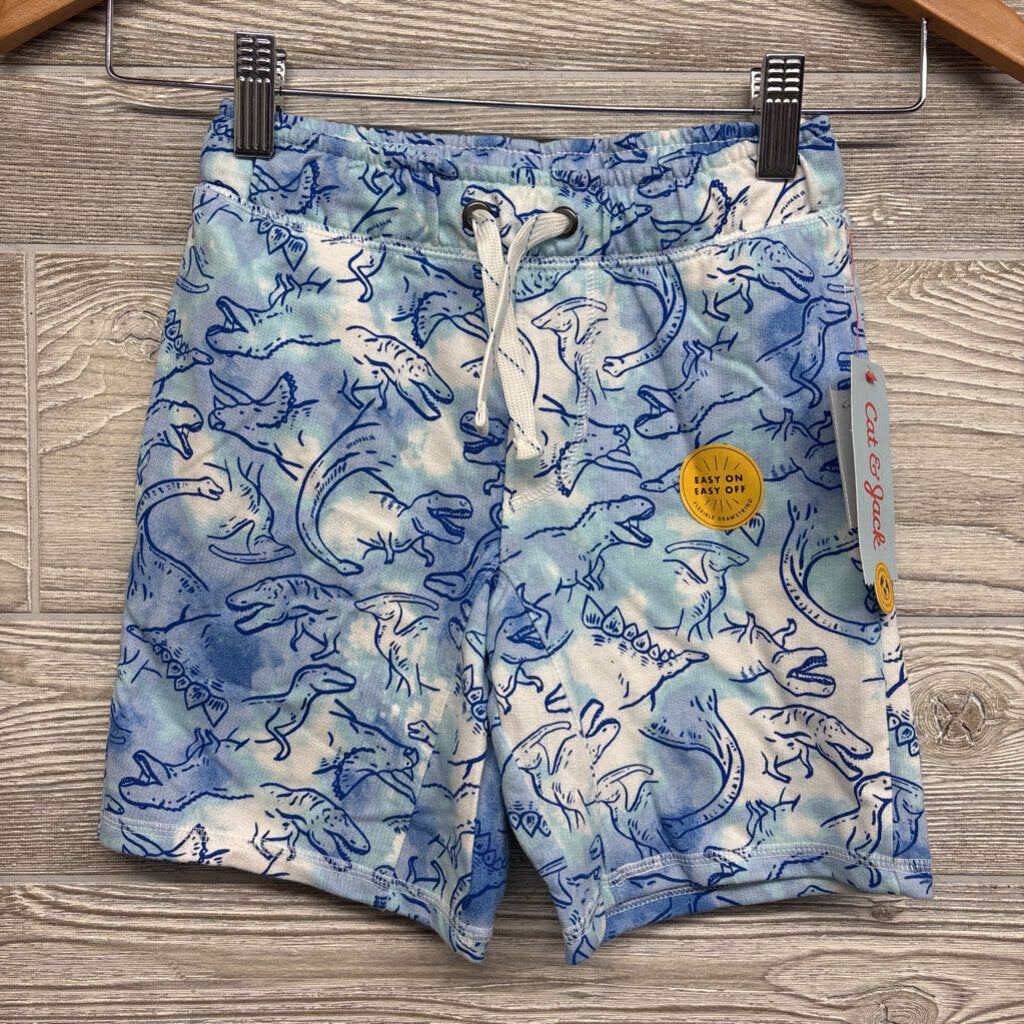 NEW Drawstring Shorts Dinosaurs Tie Dye 4-5