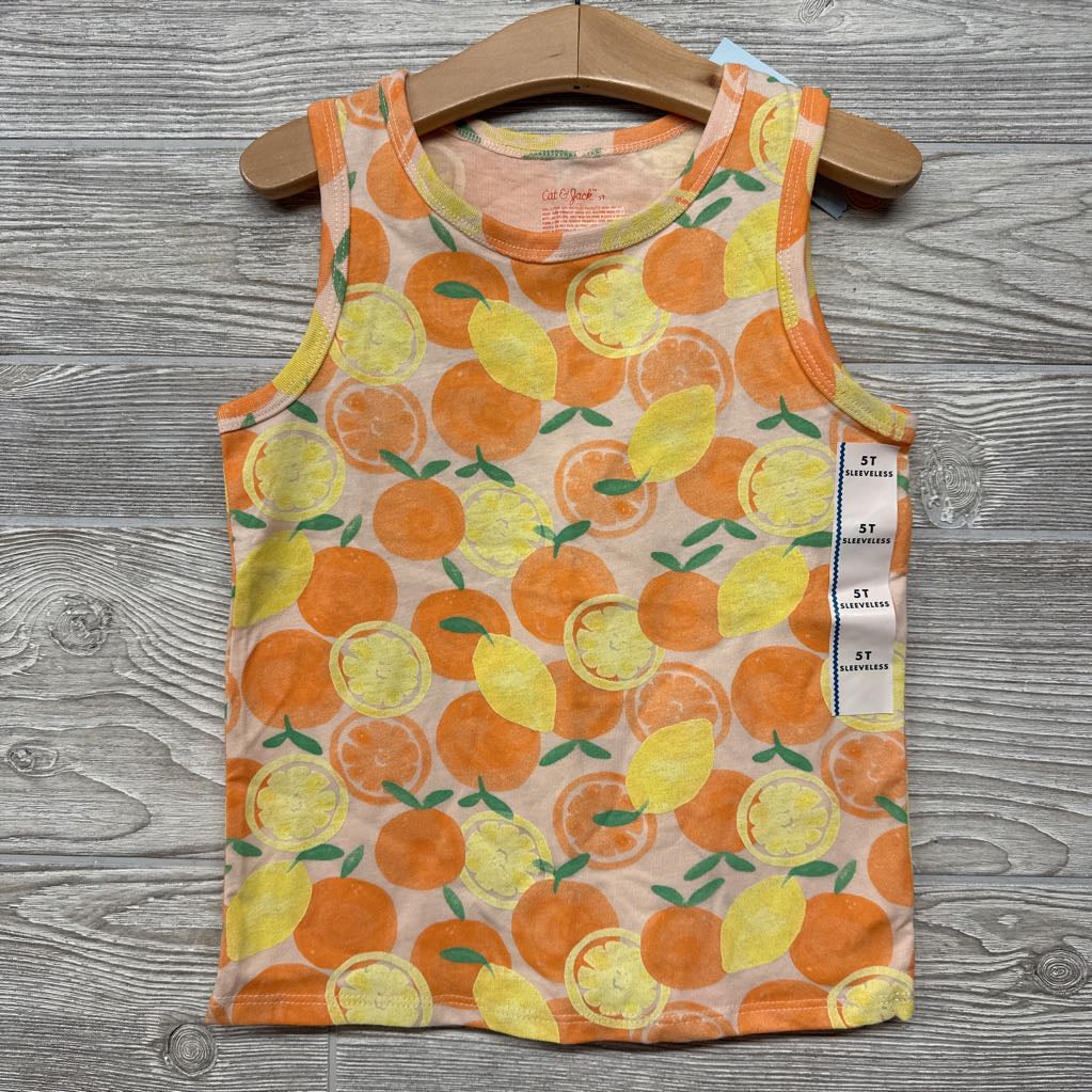 NEW Tank Top Oranges Lemons 5t