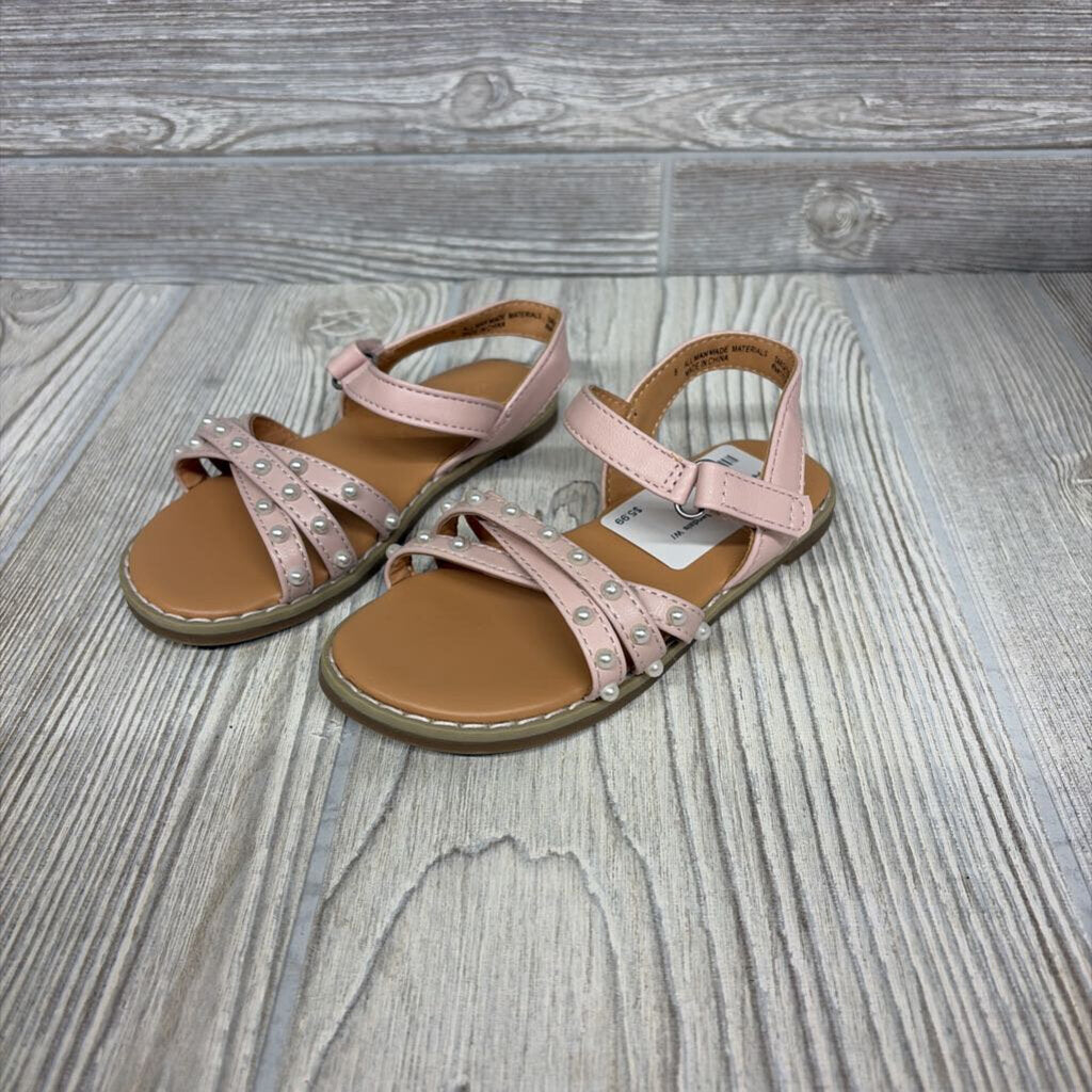 Strap Sandals W/ Pearls 8c