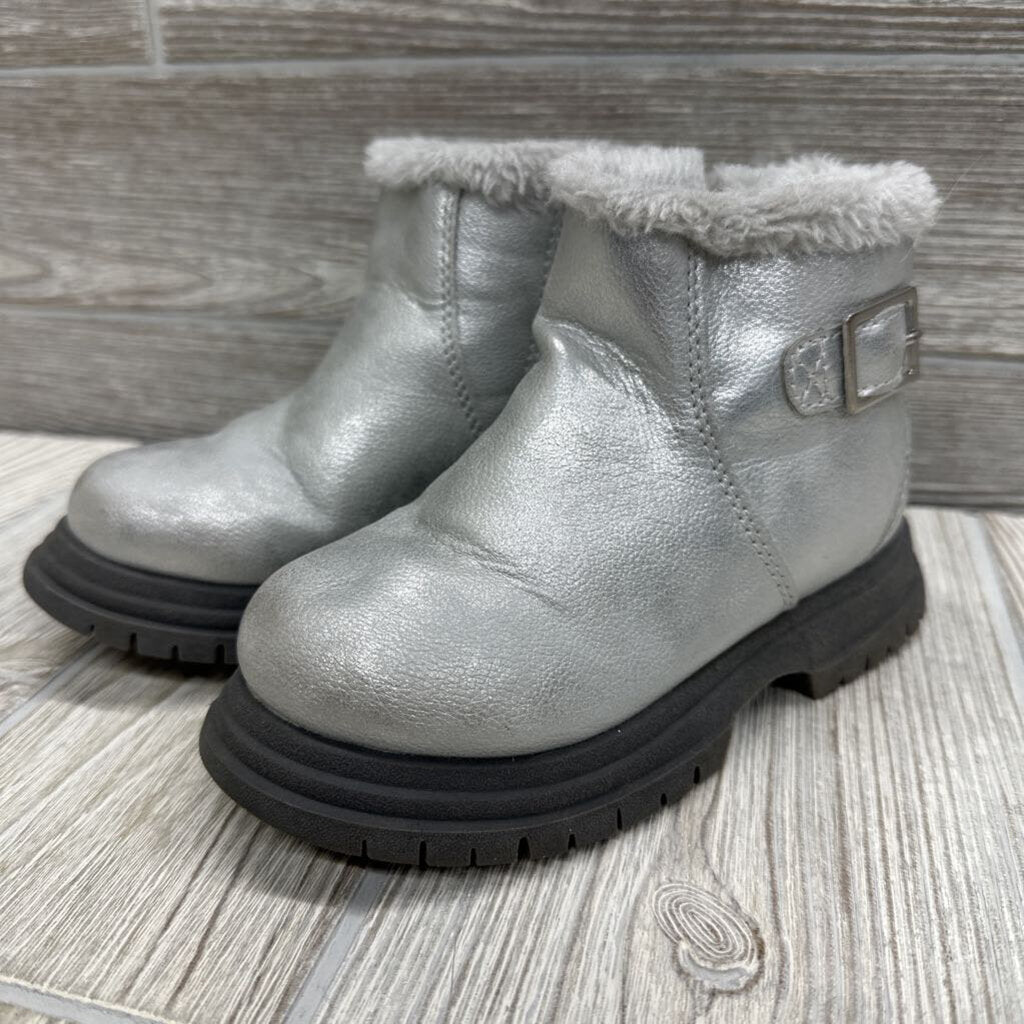 Hazel Side Buckle Ankle Boots 8c