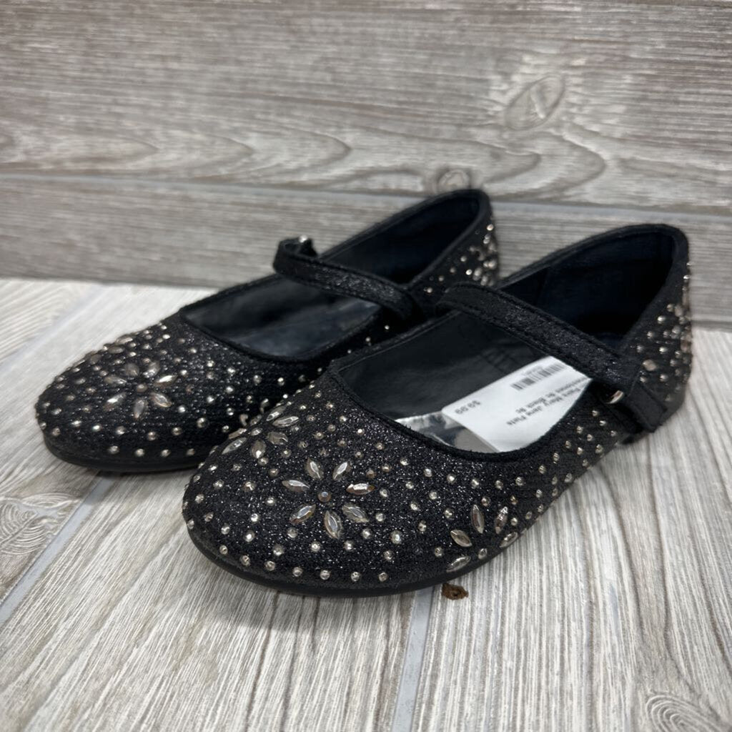 Mary Jane Flats Rhinestones 9c