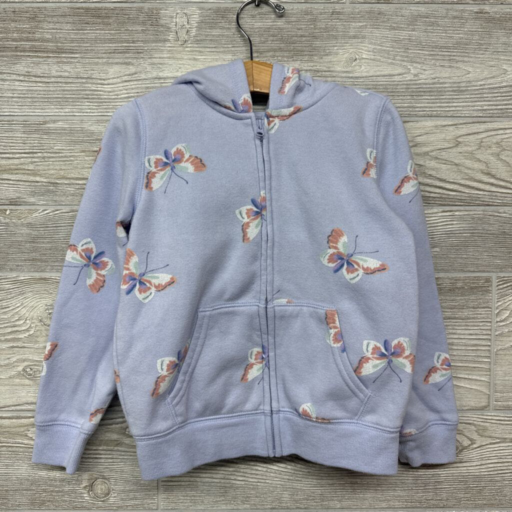 Full Zip Hoodie Butterflies 5t