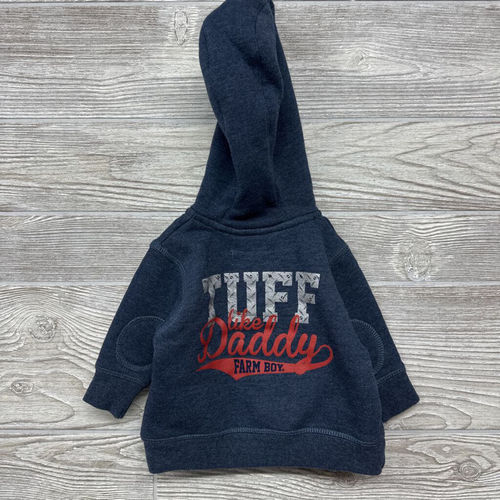 Full Zip Hoodie Tuff Like Daddy 0-3m
