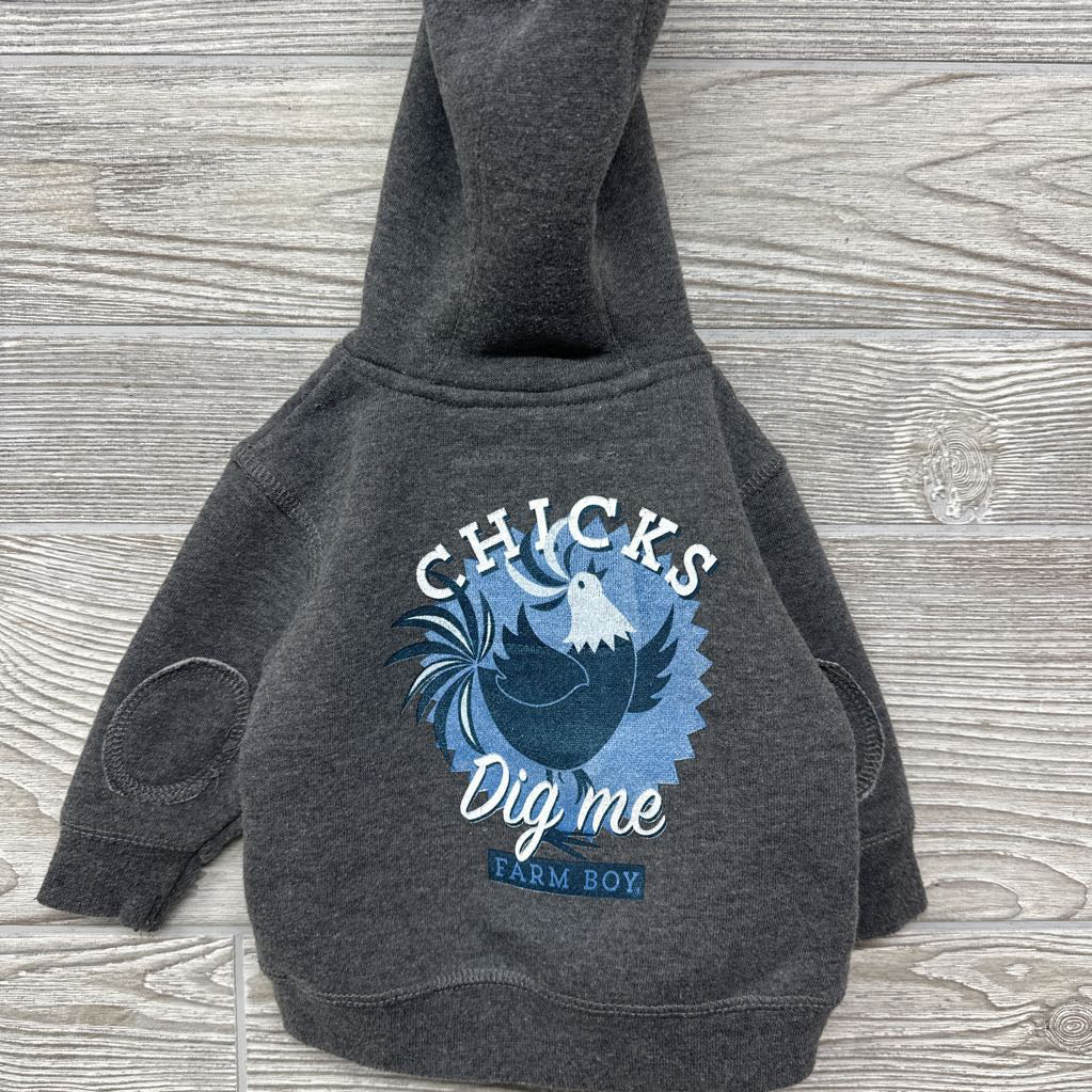 Full Zip Hoodie Chicks Dig Me 0-3m