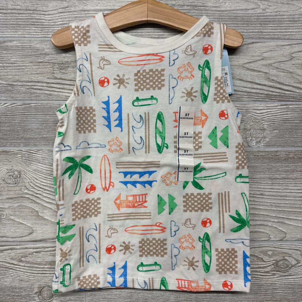 NEW Tank Top surf Boards Waves 5t