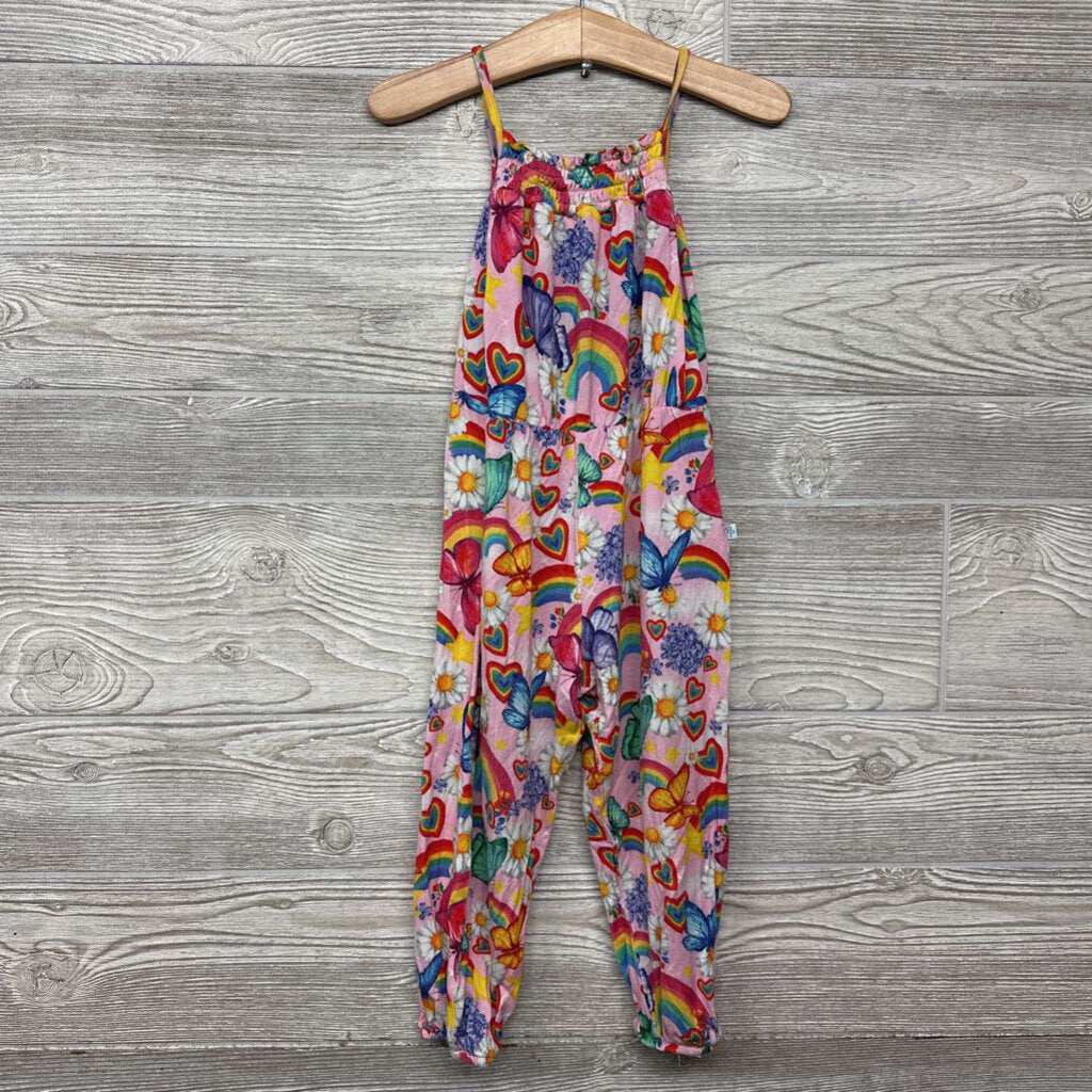 Bamboo Tank Smocked Outfit Butterflies Rainbows 2t