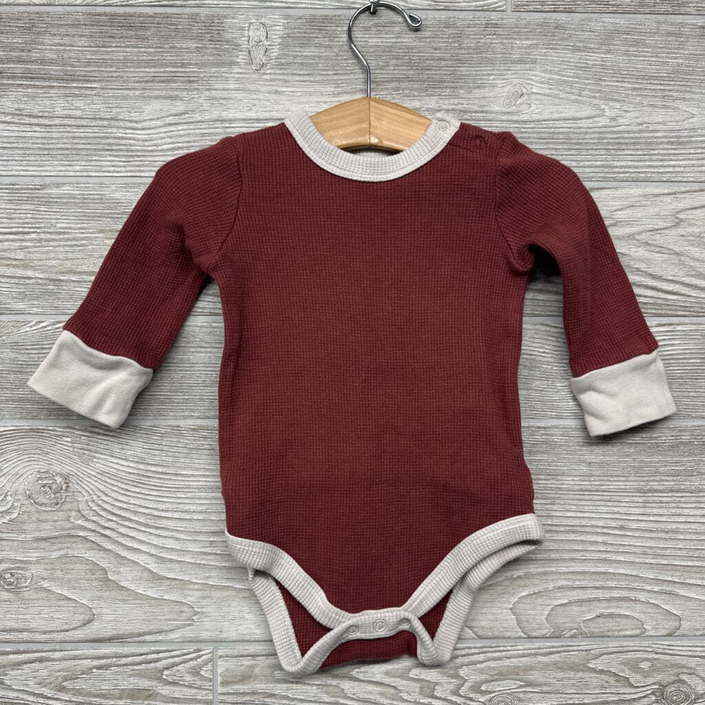 LS Waffle Knit Easy Change Bodysuit 6-12m