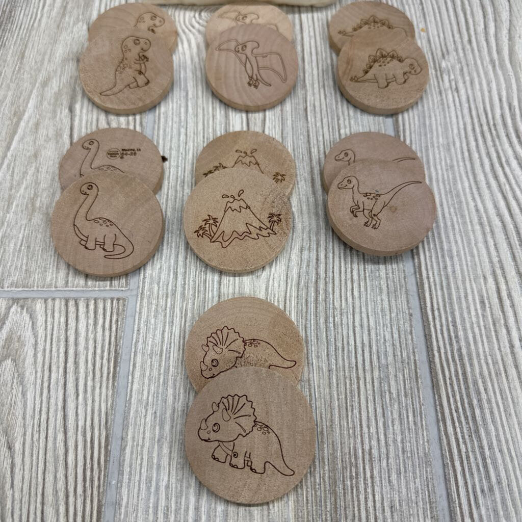 Wooden Matching Dinosaur Game