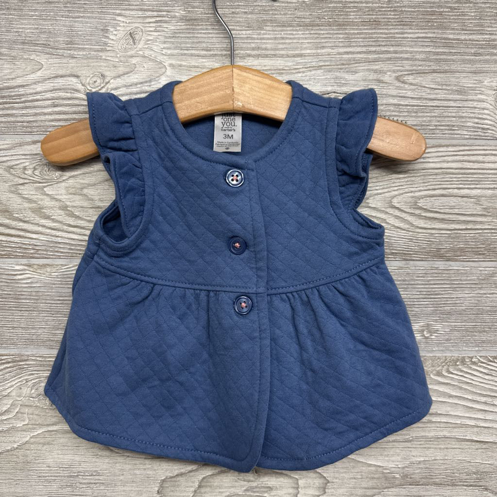 Quilted Button Up Vest