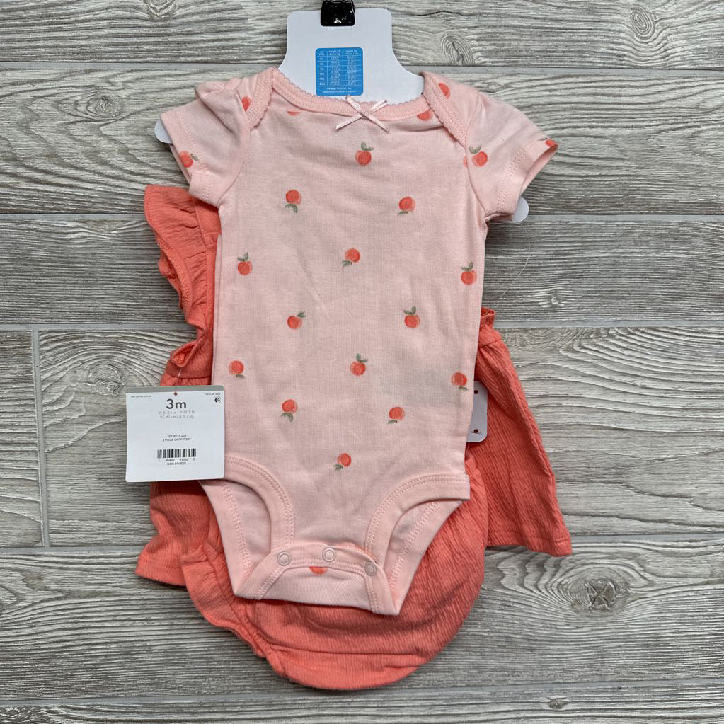 NEW 2 Pc Dress & Bodysuit Apples 3M