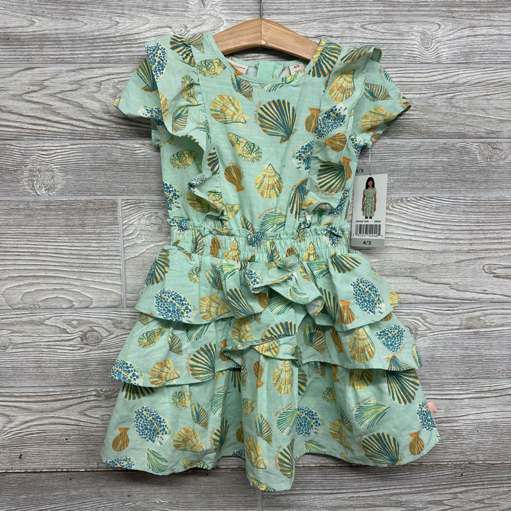 NEW Woven Tiered Dress Sea Shells 4-5