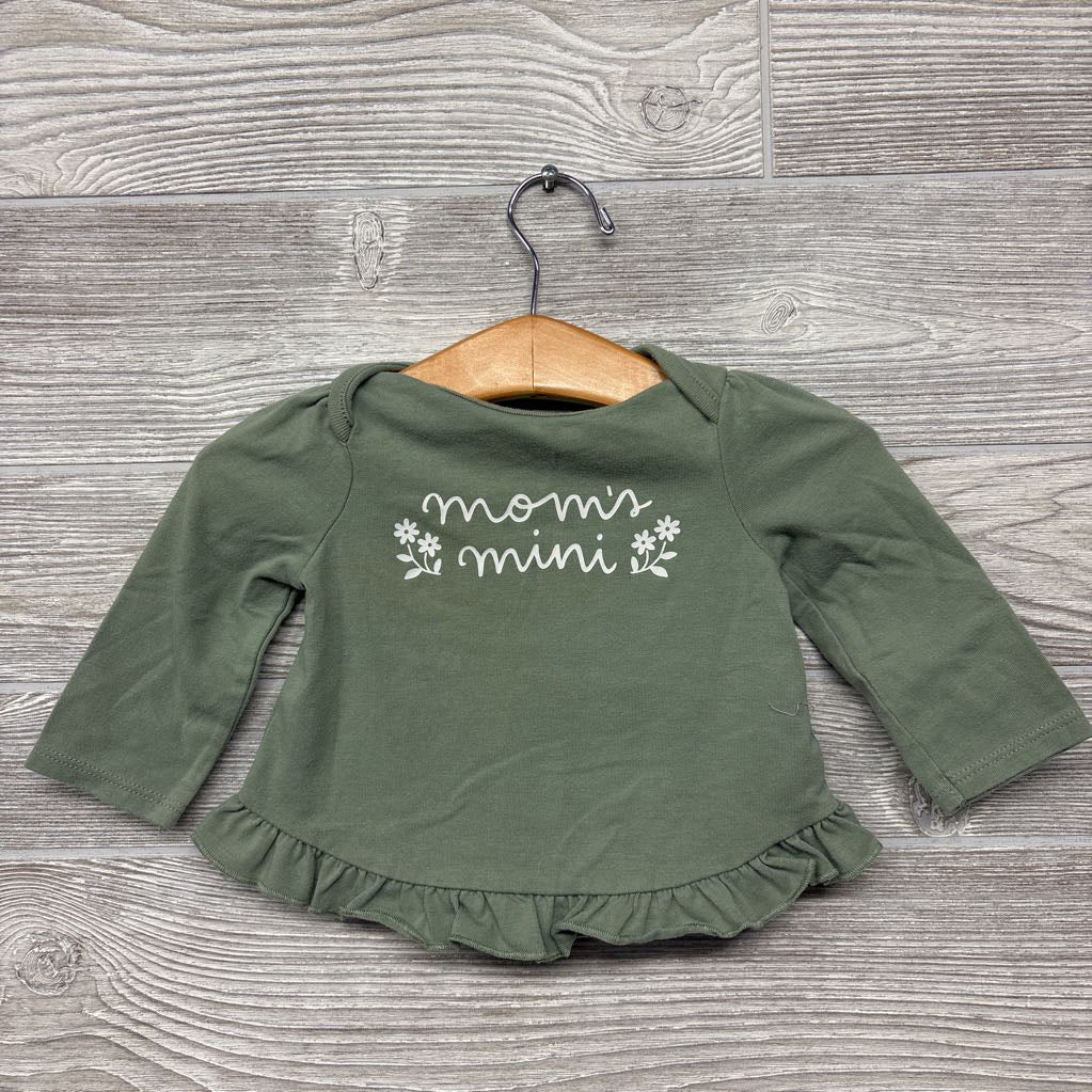 LS Shirt Mom's Mini Flowers 3-6m
