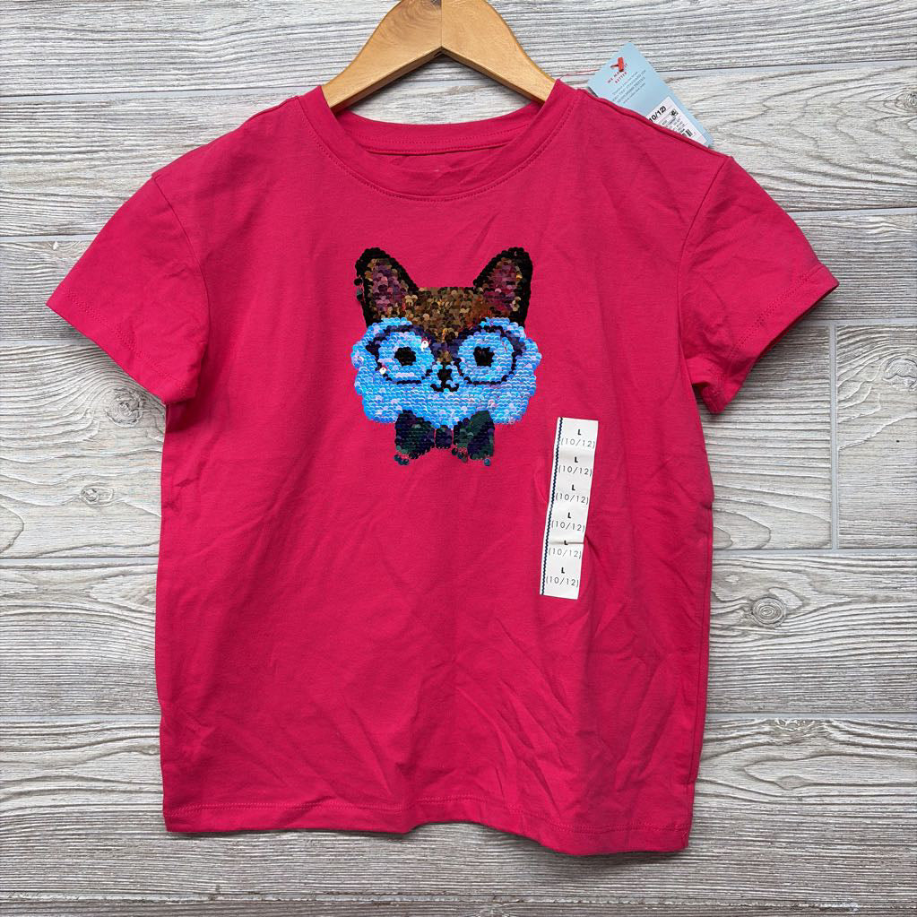 NEW Shirt Sequin Dog 10-12