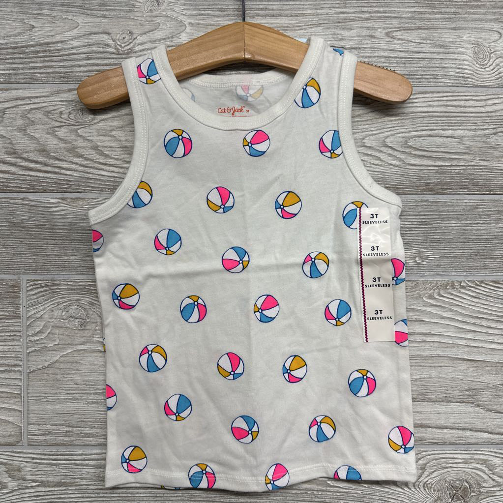 NEW Tank Top Beach Balls 3t