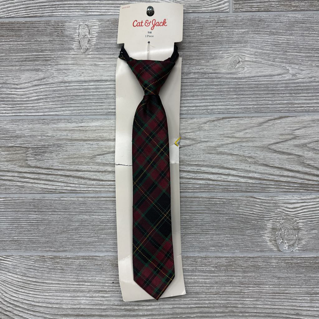NEW Neck Tie Plaid Zipper