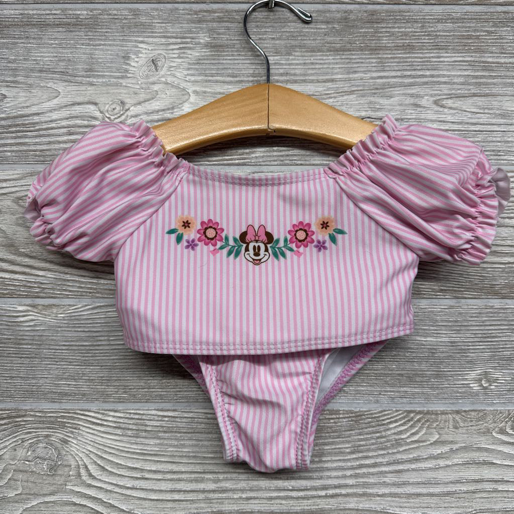 2 Pc Swimsuit Stripes Flowers 18M