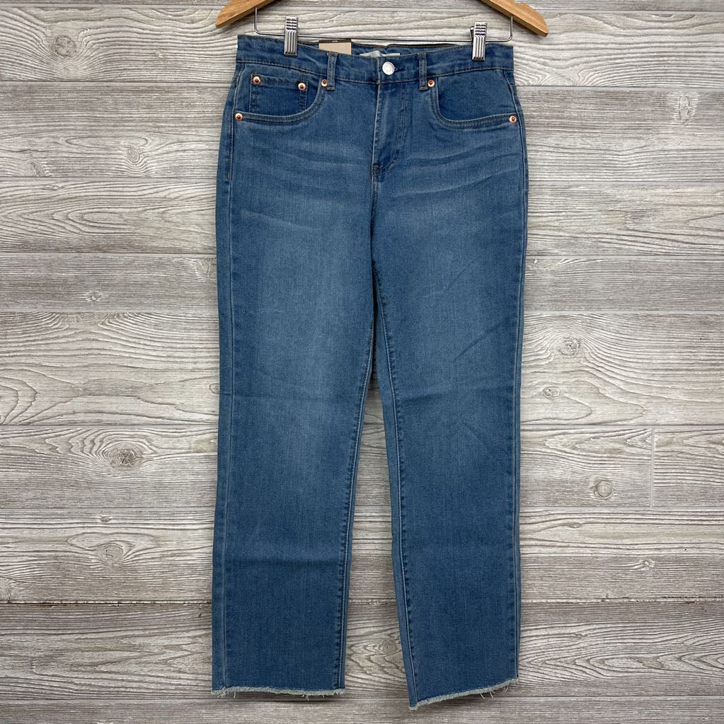 NEW High Rise Ankle Straight Jeans 14
