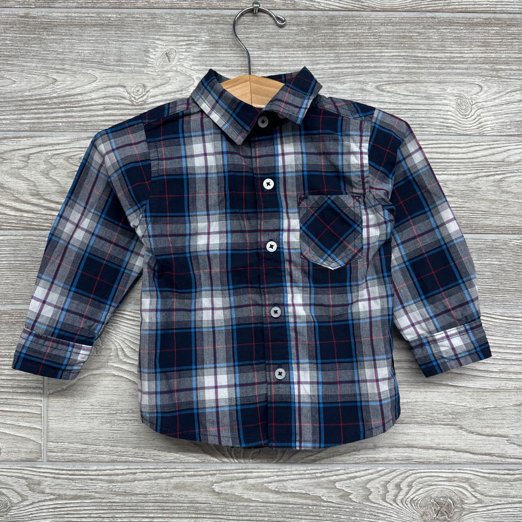 Plaid Button Up Shirt 12M