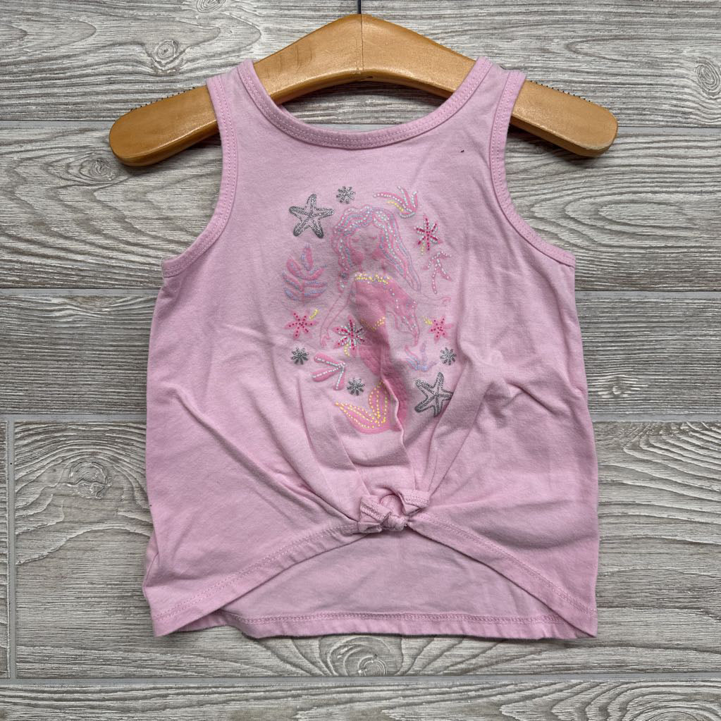 Front Knot Tank Top Mermaid 3t