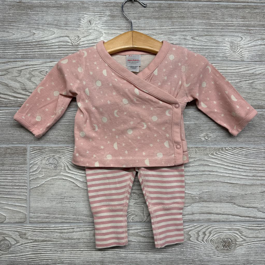 Organic Side Snap Bodysuit Moon, Sun & Pants Stripes 0-3