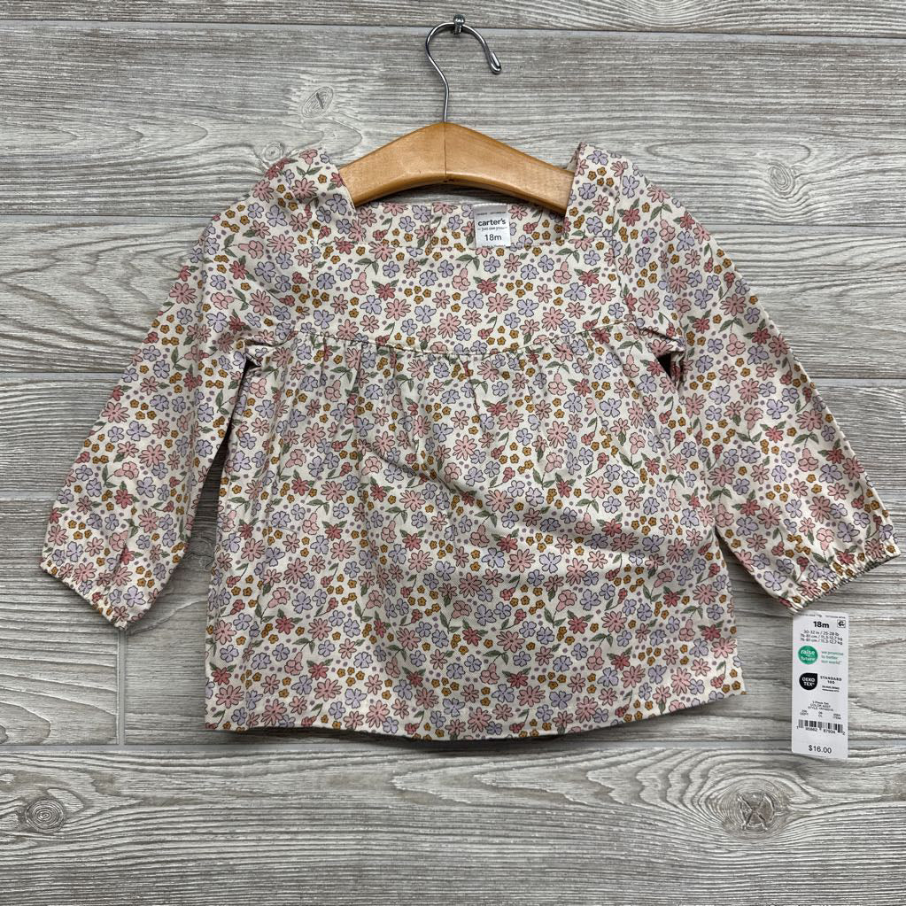 NEW Shirt Flowers 18M