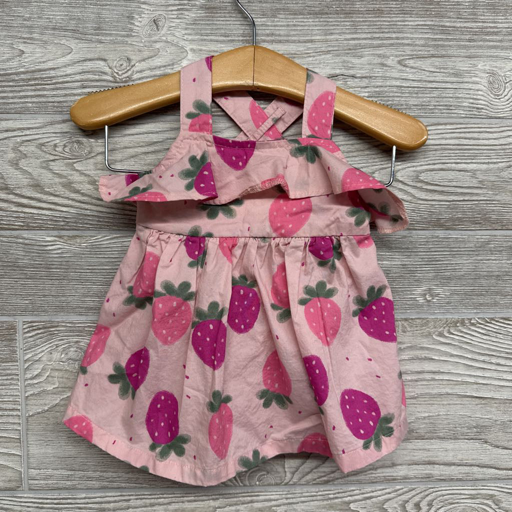 Dress & Bloomers Strawberries 3M