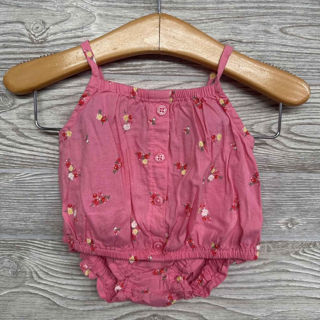 Woven Tank Top & Shorts Flowers 3-6M