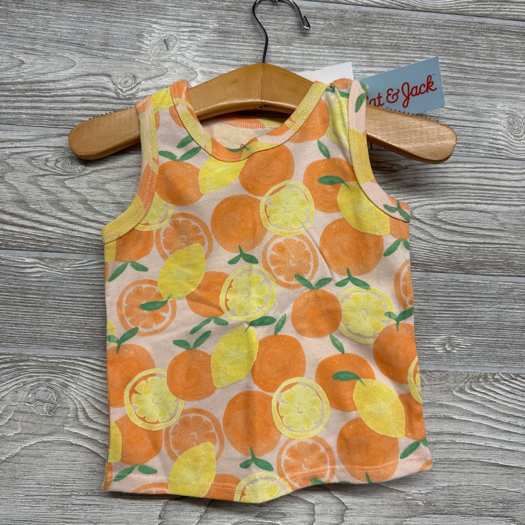 NEW Tank Top Oranges Lemons 12m
