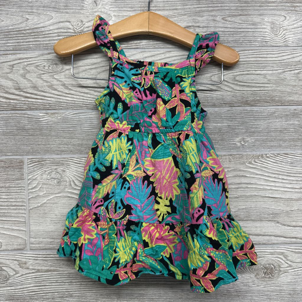 NEW Linen Tank Dress & Bloomers Flowers 12m