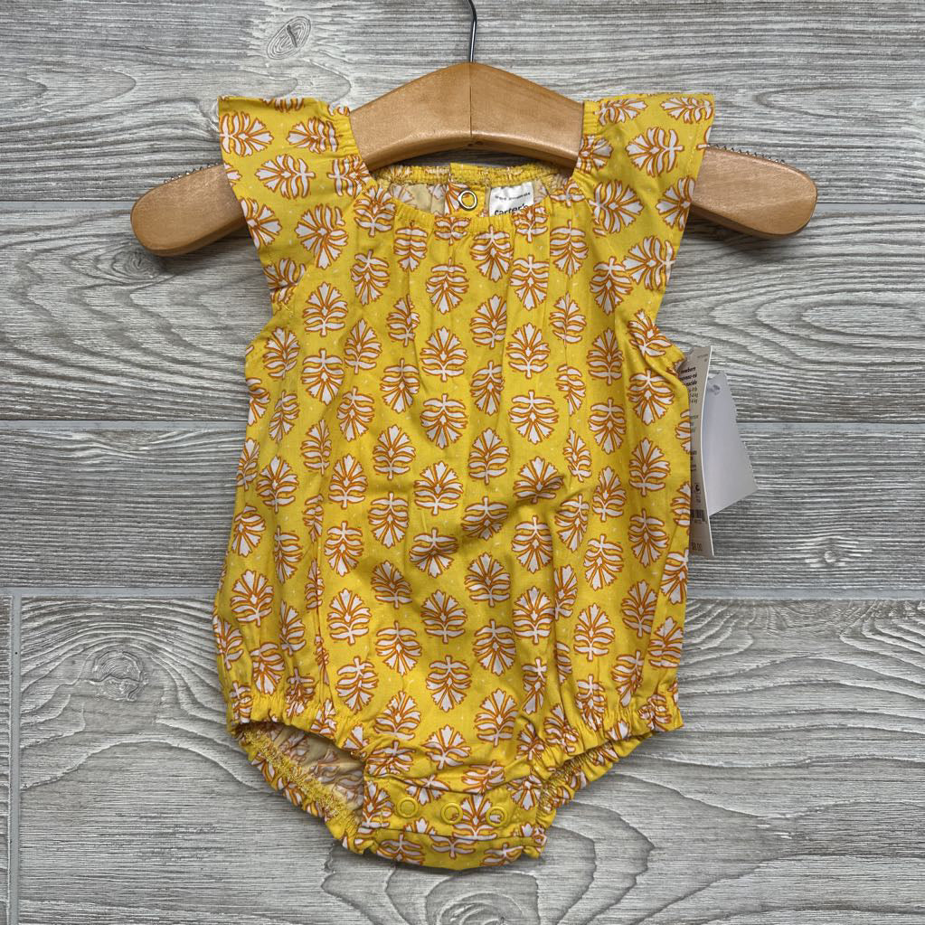 NEW Cap Sleeve Romper Flowers nb