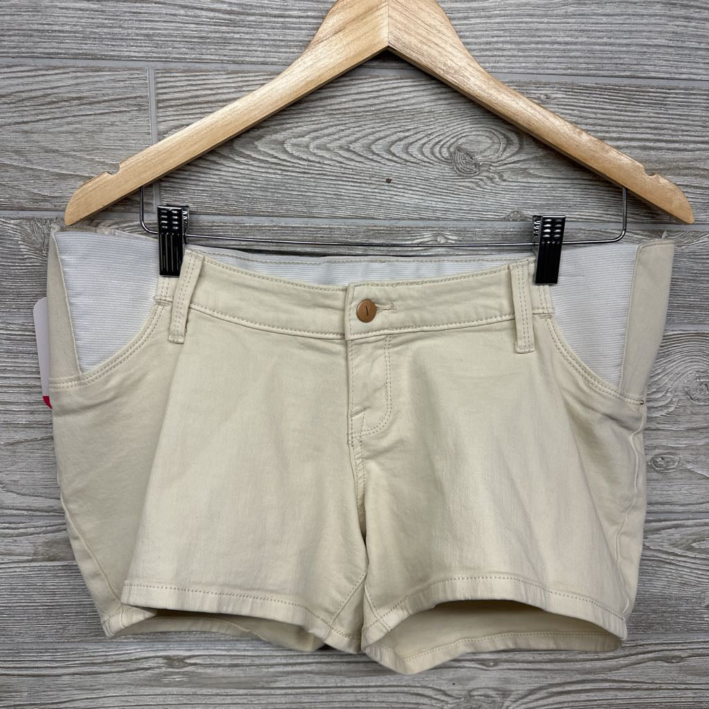 NEW Side Panel Midi Denim Shorts 6/Small