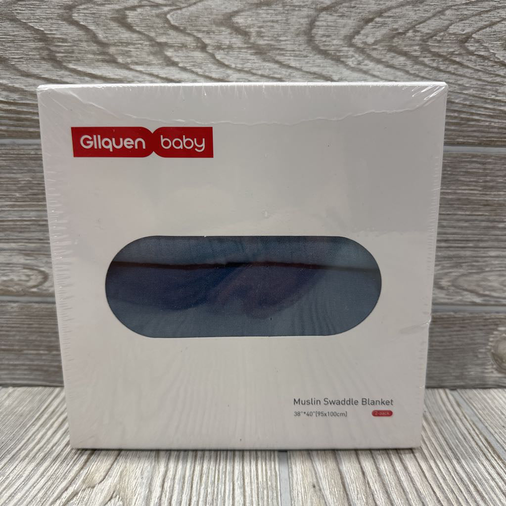 NEW 2 Pk Muslin Swaddle Blanket
