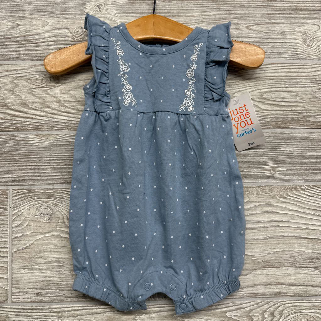 NEW Romper Ruffles & Dots 3M
