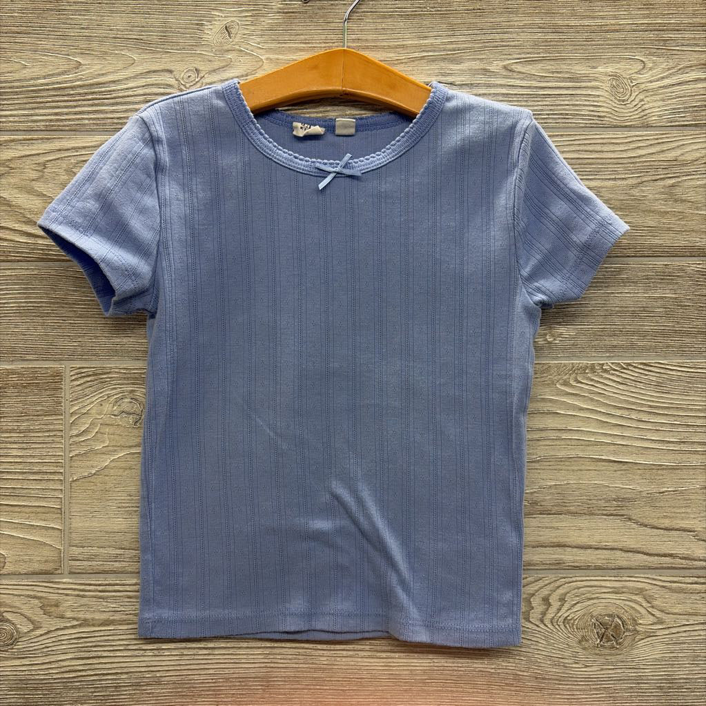 Pointelle Shirt Bow 8