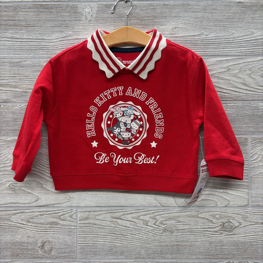 NEW Polo Sweatshirt Hello Kitty Be Your Best 18m