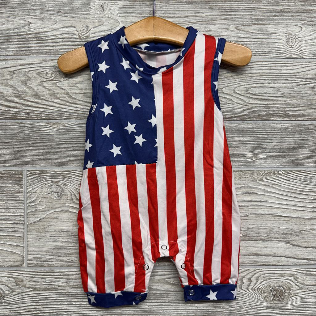 Tank Romper Stars Stripes 3-6m