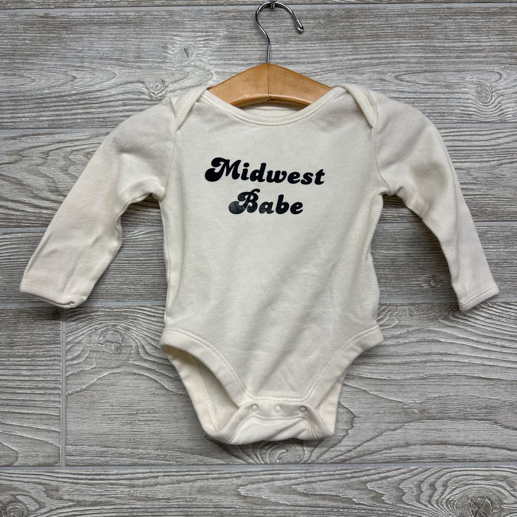 LS Bodysuit Midwest Babe 6-12m