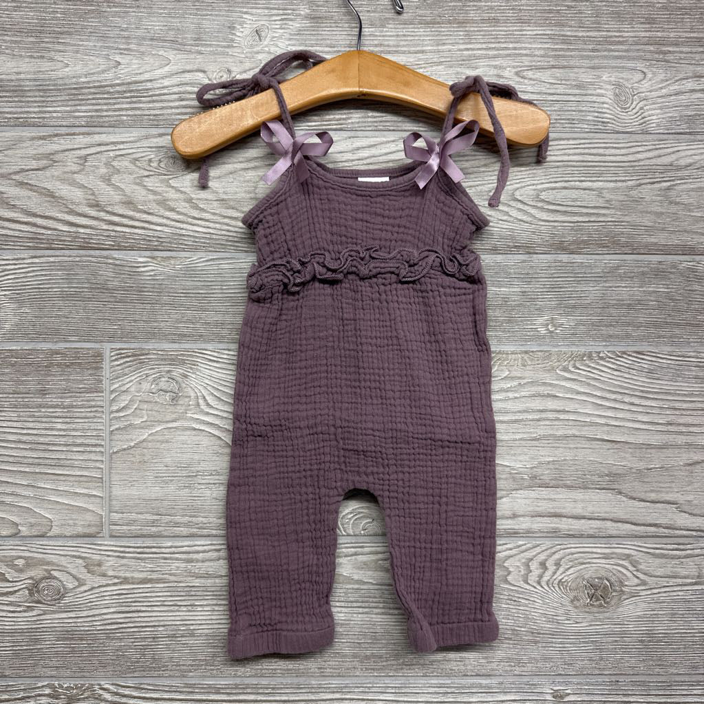 Tank Gauze Outfit Bow Straps 3-6m