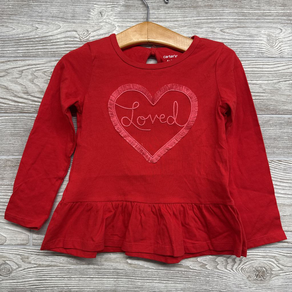 Tunic Fringe Heart Love 4t