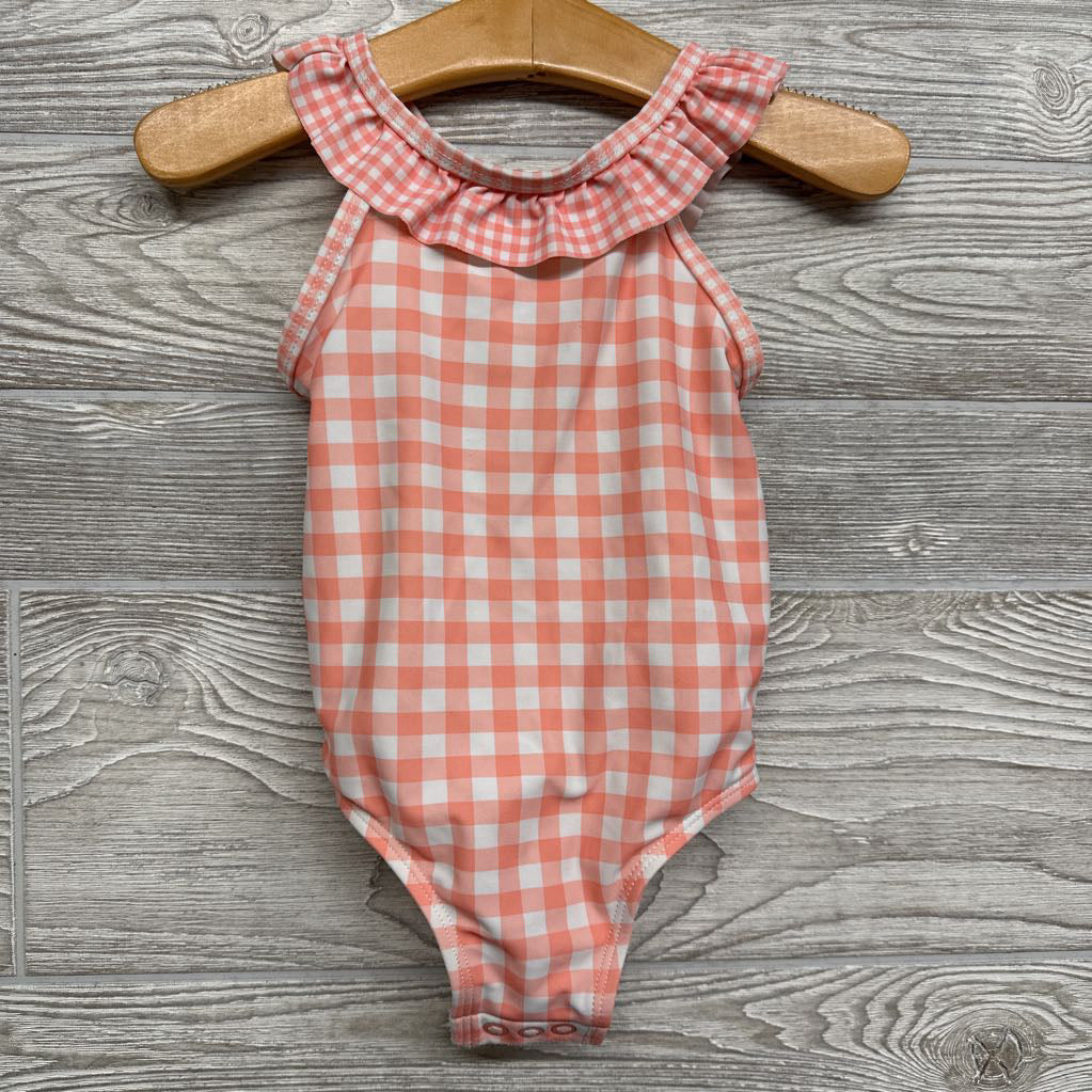 Gingham Swimsuit Ruffle 18M