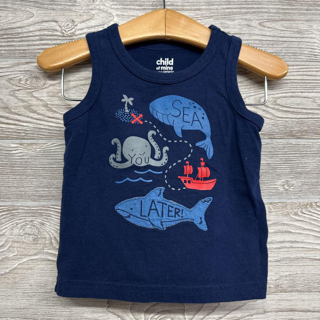 Tank Top Sea You Later & French Terry Shorts 12M