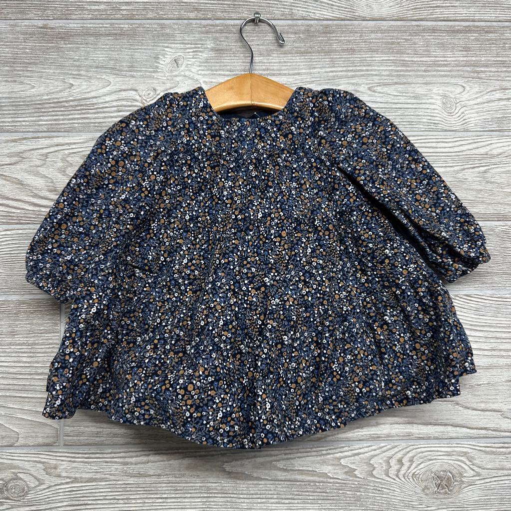 Corduroy Dress Flowers 3-6M