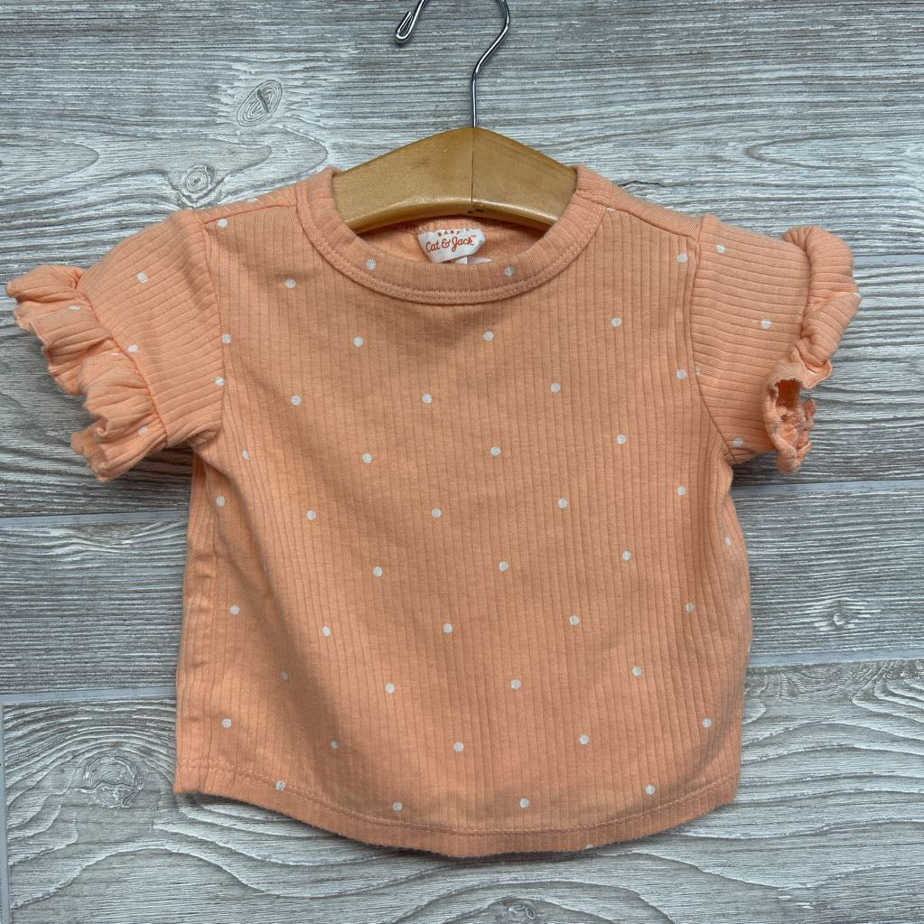 Ribbed Shirt & Shorts Ruffle Sleeve Cuff 6M